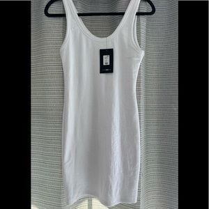 Ribbed Cotton Mini Dress